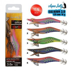 Aqua Salty Cazador Squid 120 mm 16 gr 3.0 Jig Kalamar Zokası