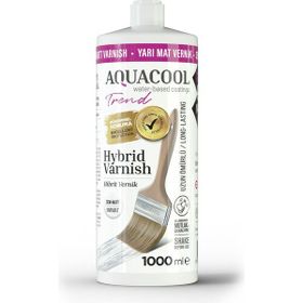 Aquacool Hibrit Yarı Mat 1000 ml Vernik