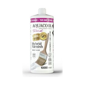 Aquacool Hibrit Yarı Mat 1000 ml Vernik
