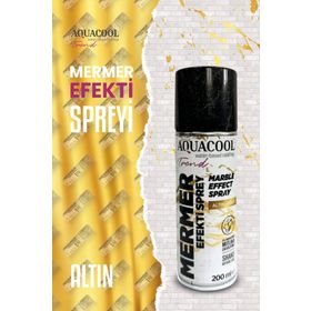 Aquacool Trend 200 ml Altın Mermer Efekt Spreyi