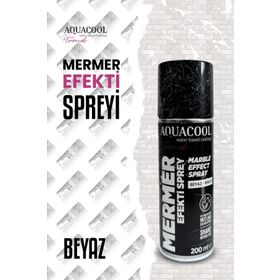 Aquacool Trend 200 ml Beyaz Mermer Efekt Spreyi