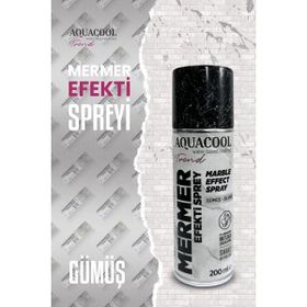 Aquacool Trend 200 ml Gümüş Mermer Efekt Spreyi