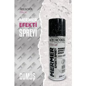 Aquacool Trend 200 ml Gümüş Mermer Efekt Spreyi