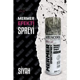 Aquacool Trend 200 ml Siyah Mermer Efekt Spreyi