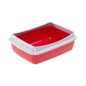 Aquael 47 x 36 x 15.5 cm Ferplast Nip Plus 20 Kırmızı Kedi Tuvalet Kabı