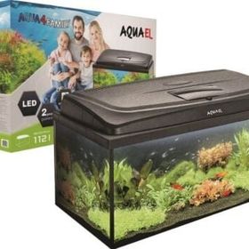 Aquael Aqua 4 Family Siyah Oval Cam Akvaryum