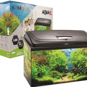 Aquael Aqua 4 Home Siyah Düz Cam Akvaryum