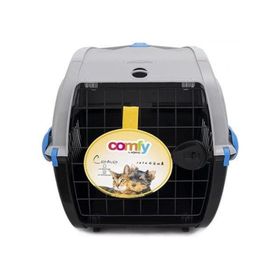 Aquael Comfy Gri Siyah 58x38x38.5 cm Transparent Cosmos Küçük Irk Köpek ve Kedi Taşıma Çantası