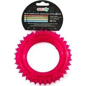 Aquael Comfy Toy Halka Ödül Hazneli Plastik Pembe 13 cm Köpek Oyuncağı