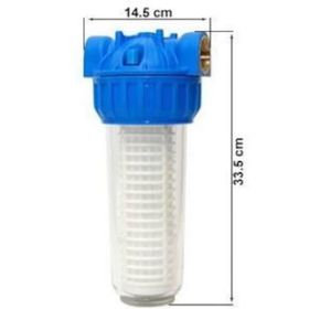 Aquafer 10 inç 1.1/4 inç 50 Mikron Yıkanabilir Su Süzme Filtresi