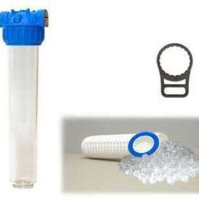 Aquafer 20 inç 1 inç 100 Mikron Silifoz Kireç Önleyici Yıkanabilir Su Filtre