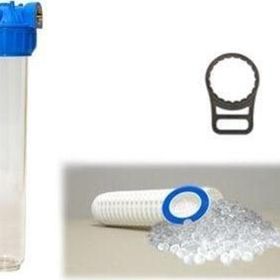 Aquafer 20 inç 1 inç 100 Mikron Silifoz Kireç Önleyici Yıkanabilir Su Filtre