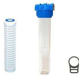 Aquafer 20 inç 1 inç 50 Mikron Yıkanabilir Su Filtresi