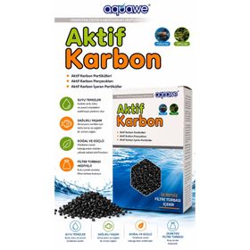 AQUAWE 300 gr Doğal Akvaryum Filtre Malzemesi Tatlı ve Tuzlu Su Aktif Karbon