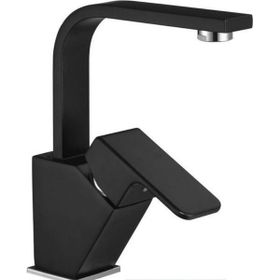 AR Lunetta 103588108 Kuğu Mat Siyah Lavabo Bataryası