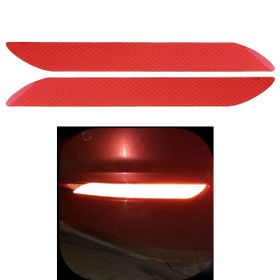 Araç Araba Oto Tampon Reflektörü Kırmızı Yapıştıma Sticker