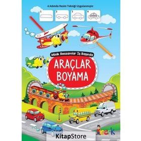 Araçlar Boyama - Minik Ressamlar İş Başında - Kolektif