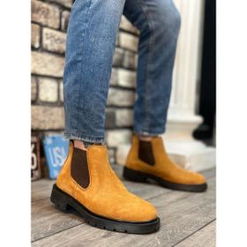 Aradım Taradım BA0319 İçi Dışı Deri Camel Süet Erkek Spor Yarım Bilek Bot