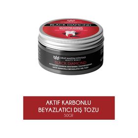 Arap Makyaj Dünyası 50 GR Black Diamond Aktif Karbon Diş Beyazlatma Tozu