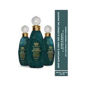 Arap Makyaj Dünyası 500 ml Arap Şampuanı + 2x250 ml Kremli Maske