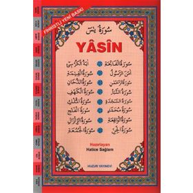 ARAPÇA FIHRISTLI YASIN-I ŞERIF (KOD:025) - ORTA BOY BILGISAYAR HATLI - HATICE SAĞLAM