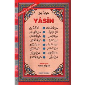 ARAPÇA FIHRISTLI YASIN-I ŞERIF (KOD:025) - ORTA BOY BILGISAYAR HATLI - HATICE SAĞLAM