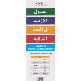 Araplar İçin Türkçede Zamanlar Tablosu - Abdurrahim Elveren