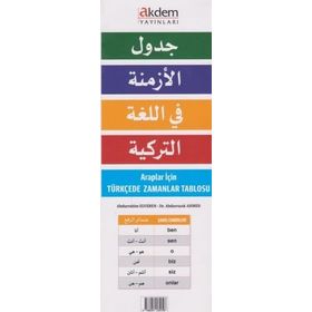 Araplar İçin Türkçede Zamanlar Tablosu - Abdurrahim Elveren