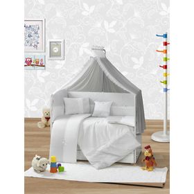 Aras Bebe 60x120 cm Gri Sedef Uyku Seti