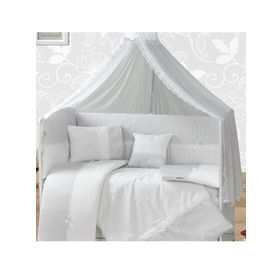 Aras Bebe 60x120 cm Gri Sedef Uyku Seti