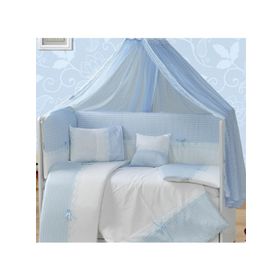 Aras Bebe 60x120 cm Mavi Sedef Uyku Seti
