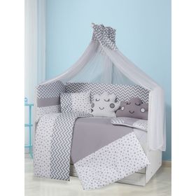 Aras Bebe 70x130 cm Gri Esila Uyku Seti