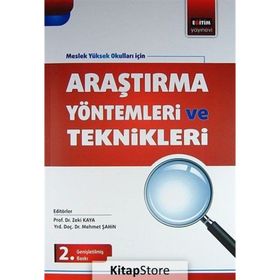 ARAŞTIRMA YÖNTEMLERI VE TEKNIKLERI - ZEKI KAYA;MEHMET ŞAHIN