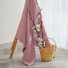 Arba Baby Organik Pamuk 4 Katlı Pembe Renk Müslin Bebek Battaniyesi
