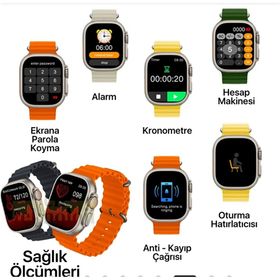 Ar&Be Hk8 Pro 2 Turuncu Akıllı Saat