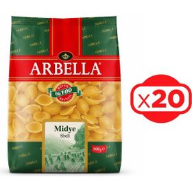 Arbella Midye 500 gr x 20 Adet Makarna
