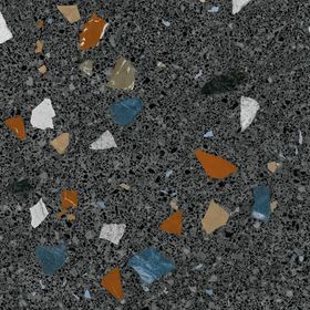 Arcana Terrazzo Stracciatella Grafito Mat 80x80 cm Yer Duvar Karosu