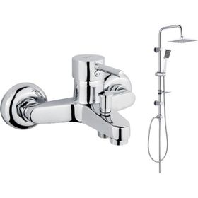 Arçe Banyo Bataryası Tema Rain Quadro Tepe Duş Takımı
