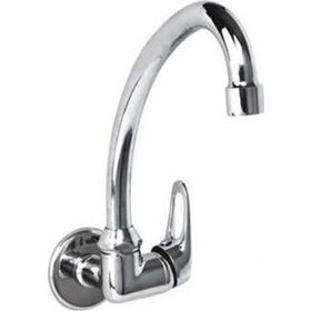 Arçe Duvardan Tek Girişli Krom Kaplama Pirinç Malzeme Lavabo Bataryası
