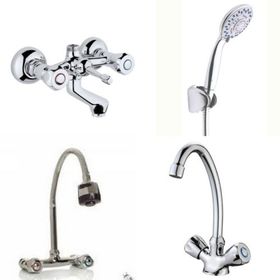 Arçe Klasik Çevirmeli Banyo + Kuğu Evye + Spiralli Lavabo Bataryası + Duş Takımı