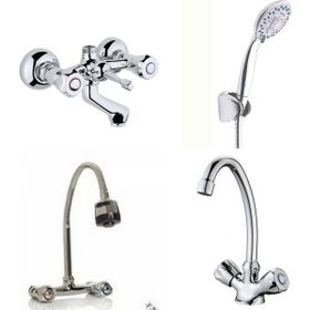 Arçe Klasik Çevirmeli Banyo + Kuğu Evye + Spiralli Lavabo Bataryası + Duş Takımı