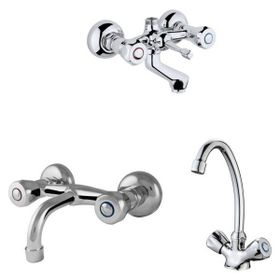 Arçe Klasik Çevirmeli Banyo + Kuğu Evye Ve Sabit Lavabo Bataryası