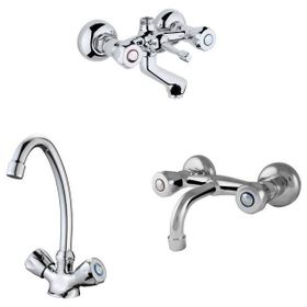 Arçe Klasik Çevirmeli Banyo + Kuğu Evye Ve Sabit Lavabo Bataryası
