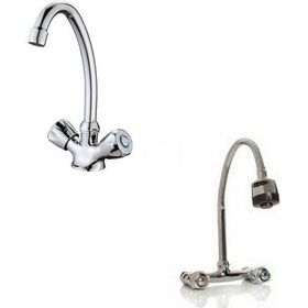 Arçe Klasik Çevirmeli Banyo + Kuğu Evye Ve Spiralli Lavabo Bataryası