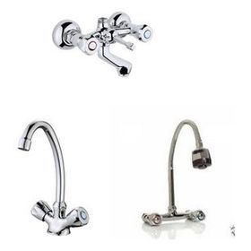 Arçe Klasik Çevirmeli Banyo + Kuğu Evye Ve Spiralli Lavabo Bataryası