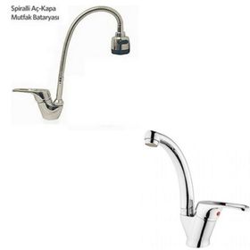 Arçe Mix Spiralli Evye ve Kuğu Lavabo Bataryası