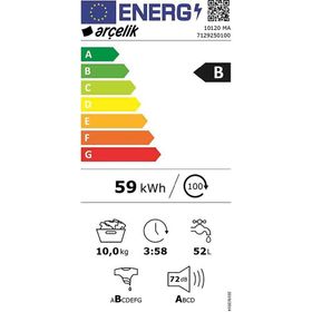 Arçelik 10120 MA Siyah Çamaşır Makinesi