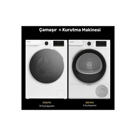 Arçelik 10120 MX Çamaşır Makinesi + 900 KMX Çamaşır Kurutma Makinesi