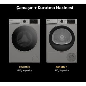 Arçelik 10120 MXS Çamaşır Makinesi + 900 KMX S Çamaşır Kurutma Makinesi