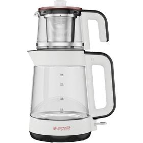 Arçelik 1900 W 2000 ml Çift Cam Beyaz Çay Makinesi